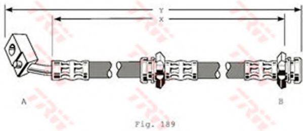 TRW PHD133 Гальмівний шланг