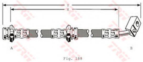 TRW PHD149 Гальмівний шланг