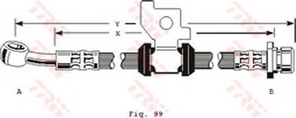 TRW PHD151 Гальмівний шланг