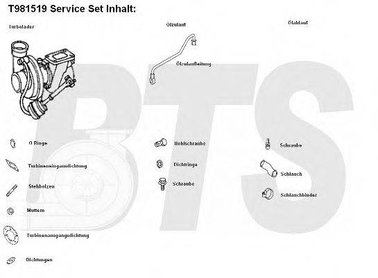 BTS TURBO T981519 Компресор наддув