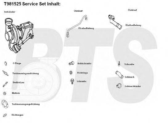 BTS TURBO T981525 Компресор наддув