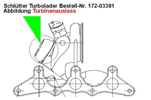 SCHLUTTER TURBOLADER 17203381 Компресор наддув