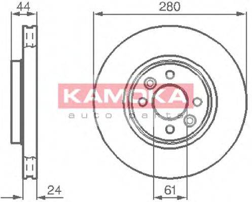 KAMOKA 1032248 гальмівний диск