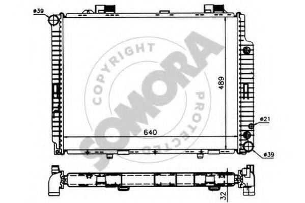 SOMORA 170644 Радіатор, охолодження двигуна