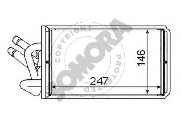 SOMORA 094450 Теплообмінник, опалення салону