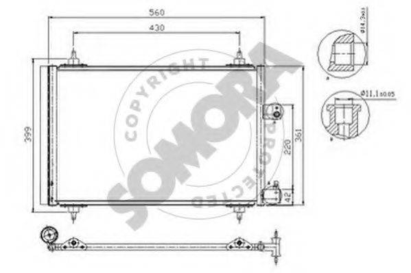 SOMORA 052360A Конденсатор, кондиціонер