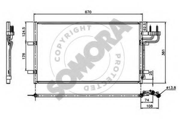 SOMORA 093660 Конденсатор, кондиціонер