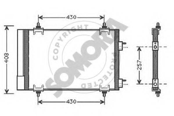 SOMORA 220760B Конденсатор, кондиціонер