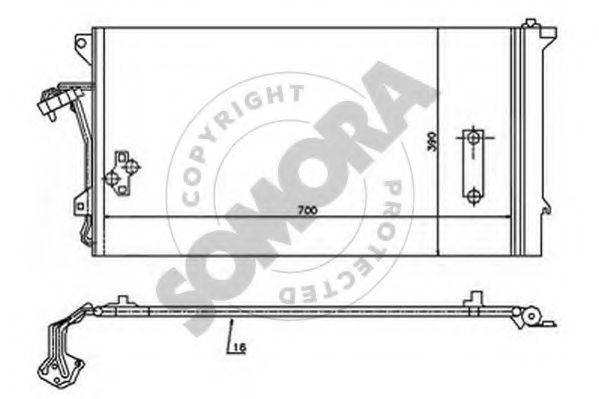 SOMORA 358560 Конденсатор, кондиціонер