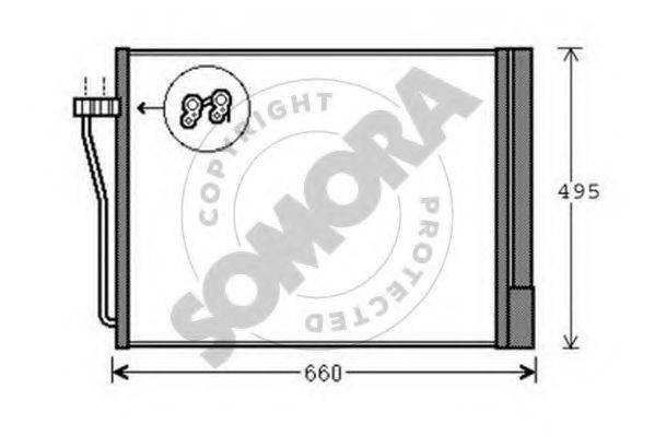 SOMORA 041460A Конденсатор, кондиціонер