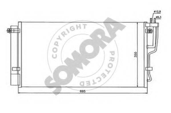 SOMORA 116160A Конденсатор, кондиціонер
