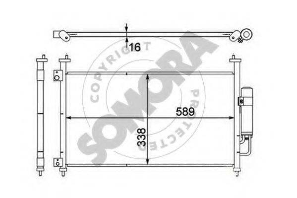 SOMORA 123360 Конденсатор, кондиціонер
