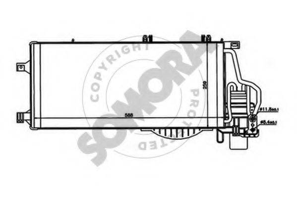 SOMORA 212560B Конденсатор, кондиціонер