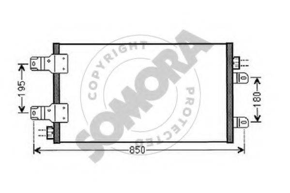 SOMORA 245560E Конденсатор, кондиціонер