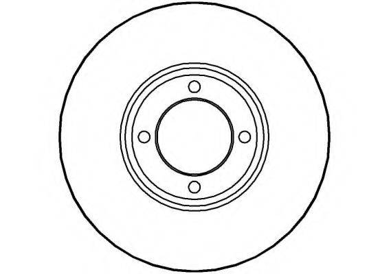 NATIONAL NBD024 гальмівний диск
