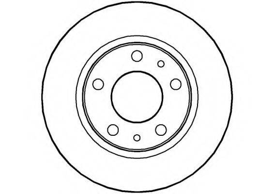 NATIONAL NBD1077 гальмівний диск