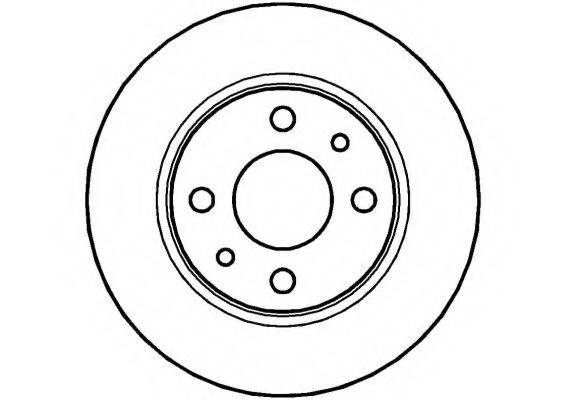 NATIONAL NBD1158 гальмівний диск