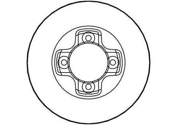 NATIONAL NBD195 гальмівний диск