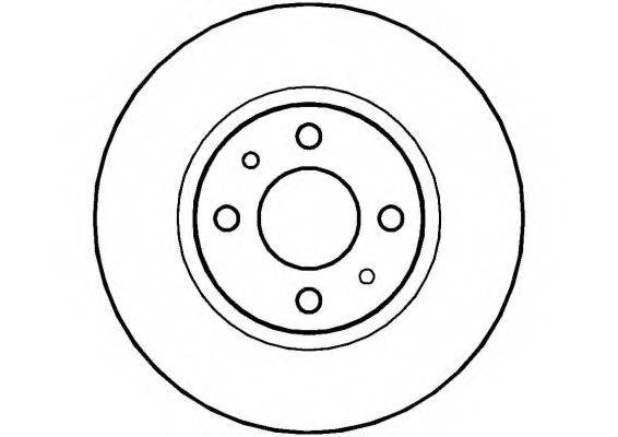 NATIONAL NBD215 гальмівний диск