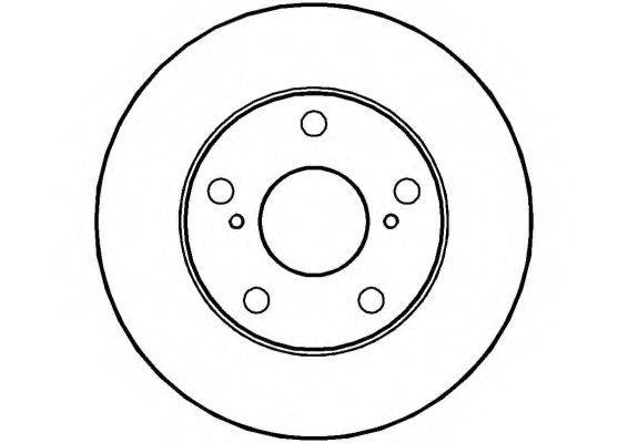 NATIONAL NBD608 гальмівний диск