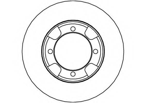 NATIONAL NBD684 гальмівний диск
