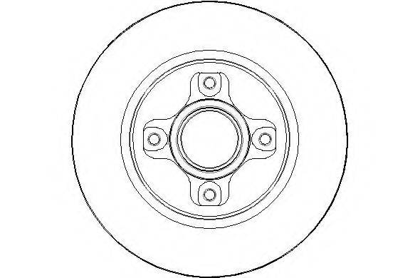 NATIONAL NBD1611 гальмівний диск