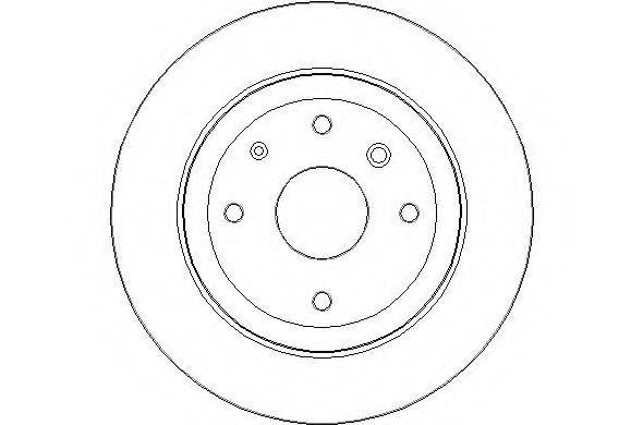 NATIONAL NBD1676 гальмівний диск