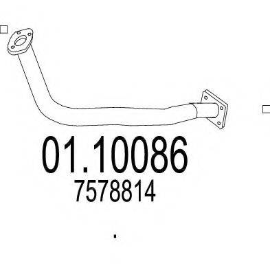MTS 0110086 Труба вихлопного газу