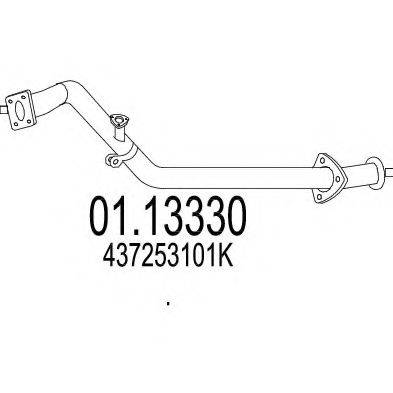 MTS 0113330 Труба вихлопного газу
