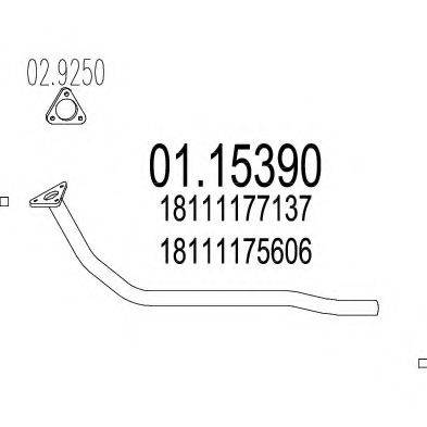 MTS 0115390 Труба вихлопного газу