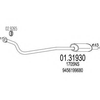 MTS 0131930 Передглушувач вихлопних газів