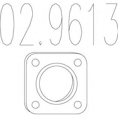 MTS 029613 Прокладка, труба вихлопного газу