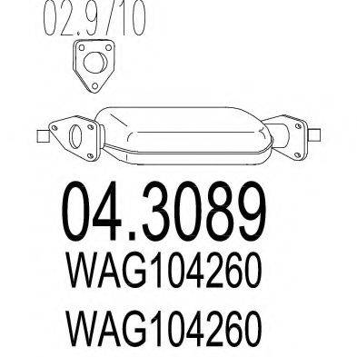 MTS 043089 Каталізатор