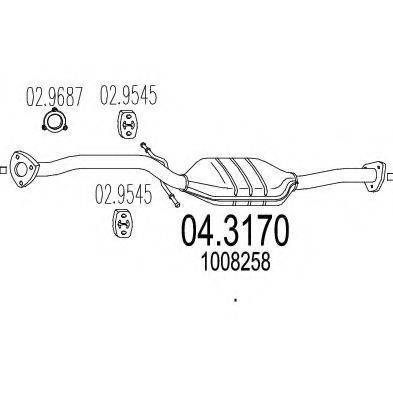 MTS 043170 Каталізатор