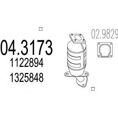 MTS 043173 Каталізатор