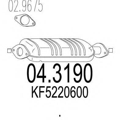 MTS 043190 Каталізатор