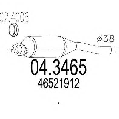 MTS 043465 Каталізатор