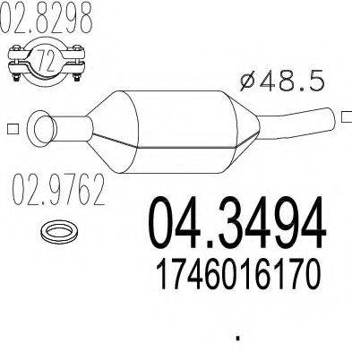 MTS 043494 Каталізатор