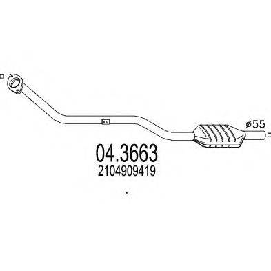 MTS 043663 Каталізатор