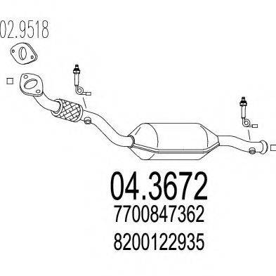 MTS 043672 Каталізатор