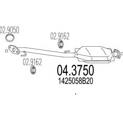 MTS 043750 Каталізатор