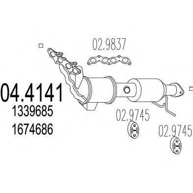 MTS 044141 Каталізатор