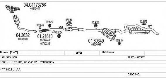 MTS C100345013065 Система випуску ОГ