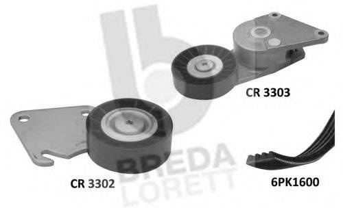 BREDA LORETT KCA0010 Полікліновий ремінний комплект