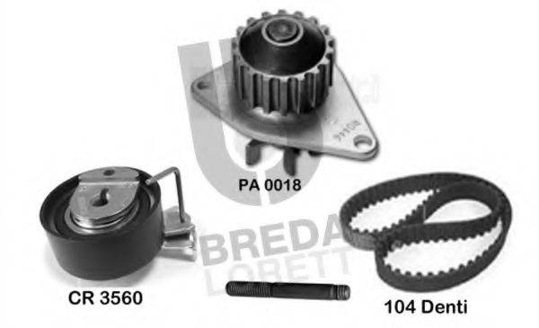 BREDA LORETT KPA0647B Водяний насос + комплект зубчастого ременя