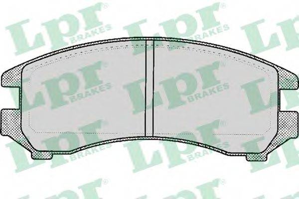 LPR 05P087 Комплект гальмівних колодок, дискове гальмо