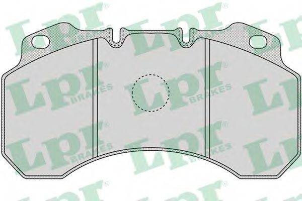 LPR 05P1165 Комплект гальмівних колодок, дискове гальмо