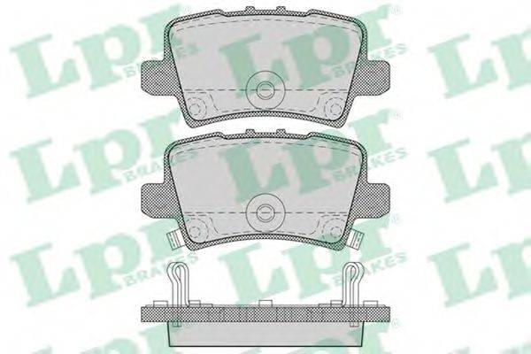 LPR 05P1273 Комплект гальмівних колодок, дискове гальмо