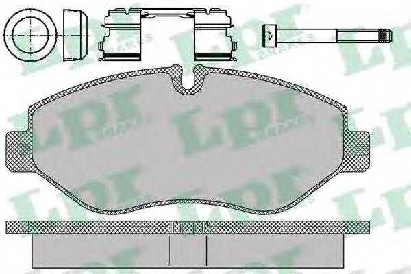 LPR 05P1297 Комплект гальмівних колодок, дискове гальмо