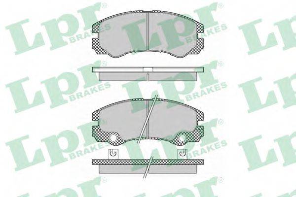 LPR 05P1353 Комплект гальмівних колодок, дискове гальмо